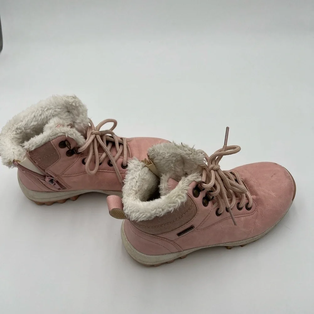 Mishansha Kids Snow Boots Water Resistant Warm Inside Boys Girls Hiking Boots